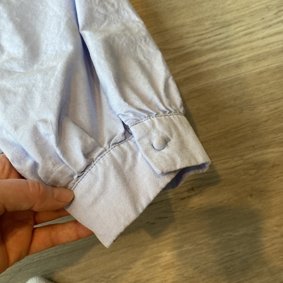 NWT Zara | Light Blue Back Bow Crop Top | Size Small - Picture 8 of 10